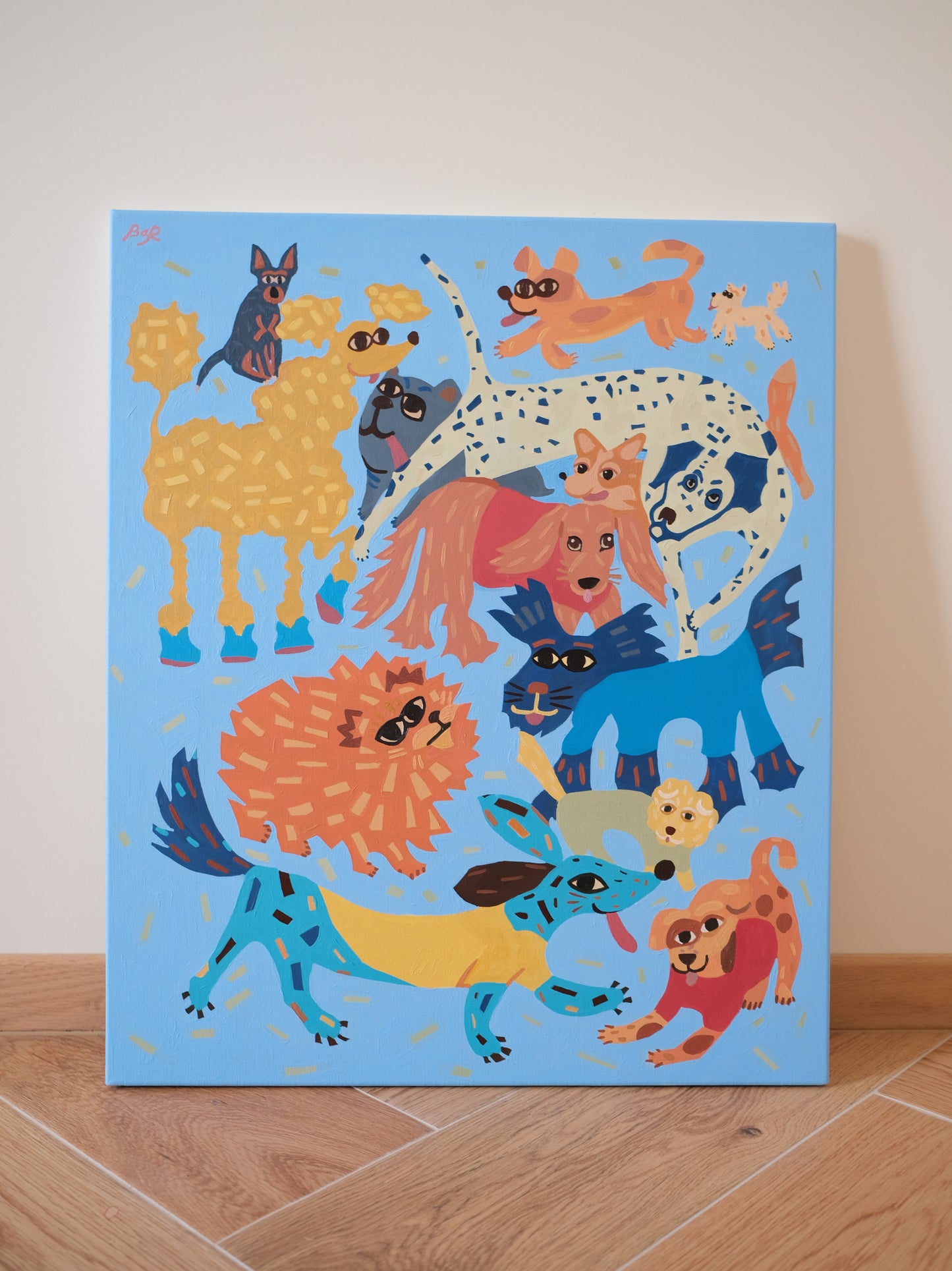 Dog park in the snow