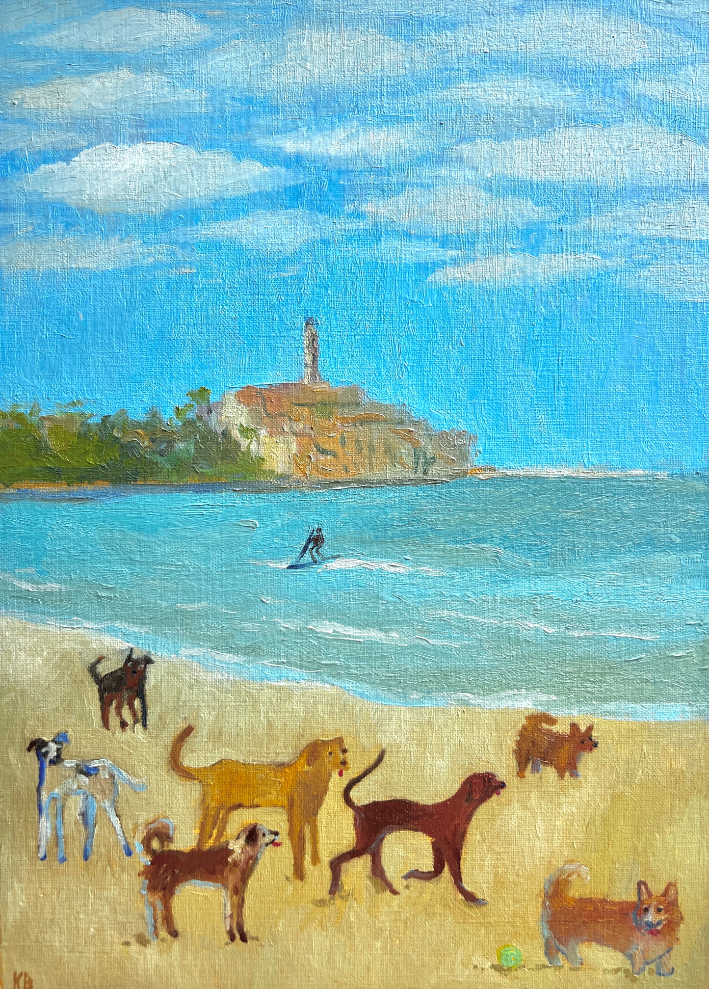 Postcard — Dog Beach, TLV series