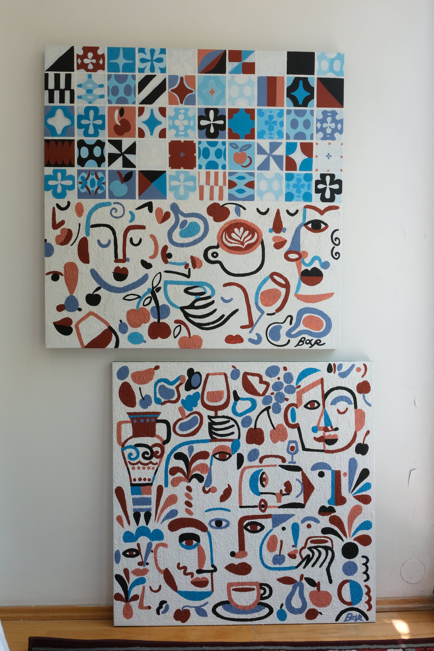 Society | Acrylic on canvases