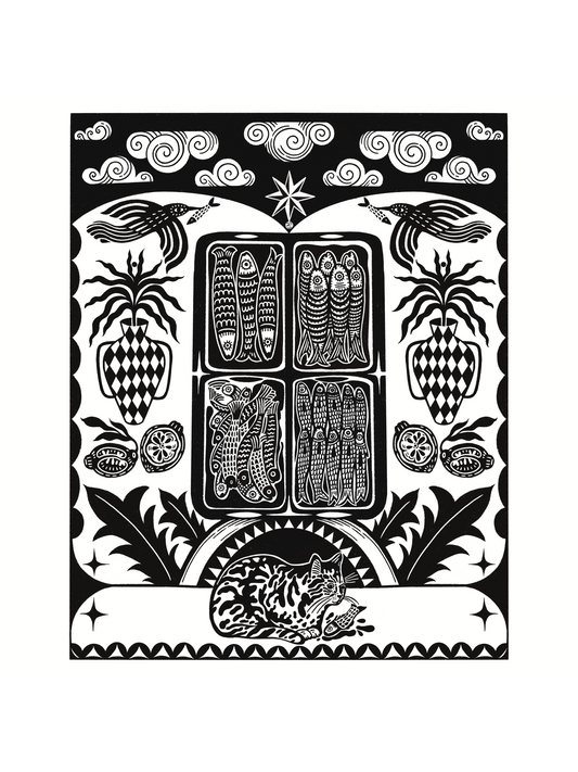 Art Print: Yafo Shuk and Cat